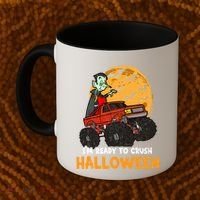 Halloween Skeleton Zombie Riding Monster Truck Vampire Gift Coffee Mug thumb 2