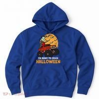 Halloween Skeleton Zombie Riding Monster Truck Vampire Gift Hoodie thumb 0