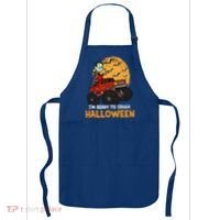 Halloween Skeleton Zombie Riding Monster Truck Vampire Gift Apron thumb 0