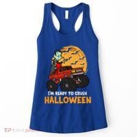 Halloween Skeleton Zombie Riding Monster Truck Vampire Gift Women's Tank Top thumb 0
