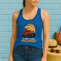 Halloween Skeleton Zombie Riding Monster Truck Vampire Gift Women's Tank Top thumb 2