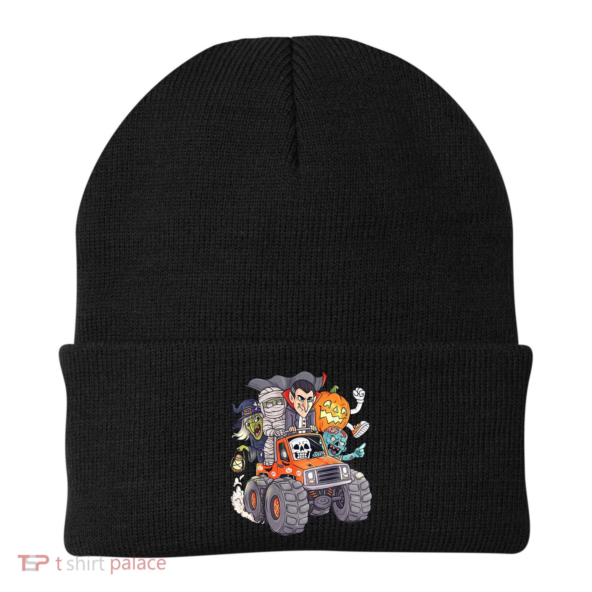 Halloween Skeleton Zombie Monster Truck Vampire Boys Beanie