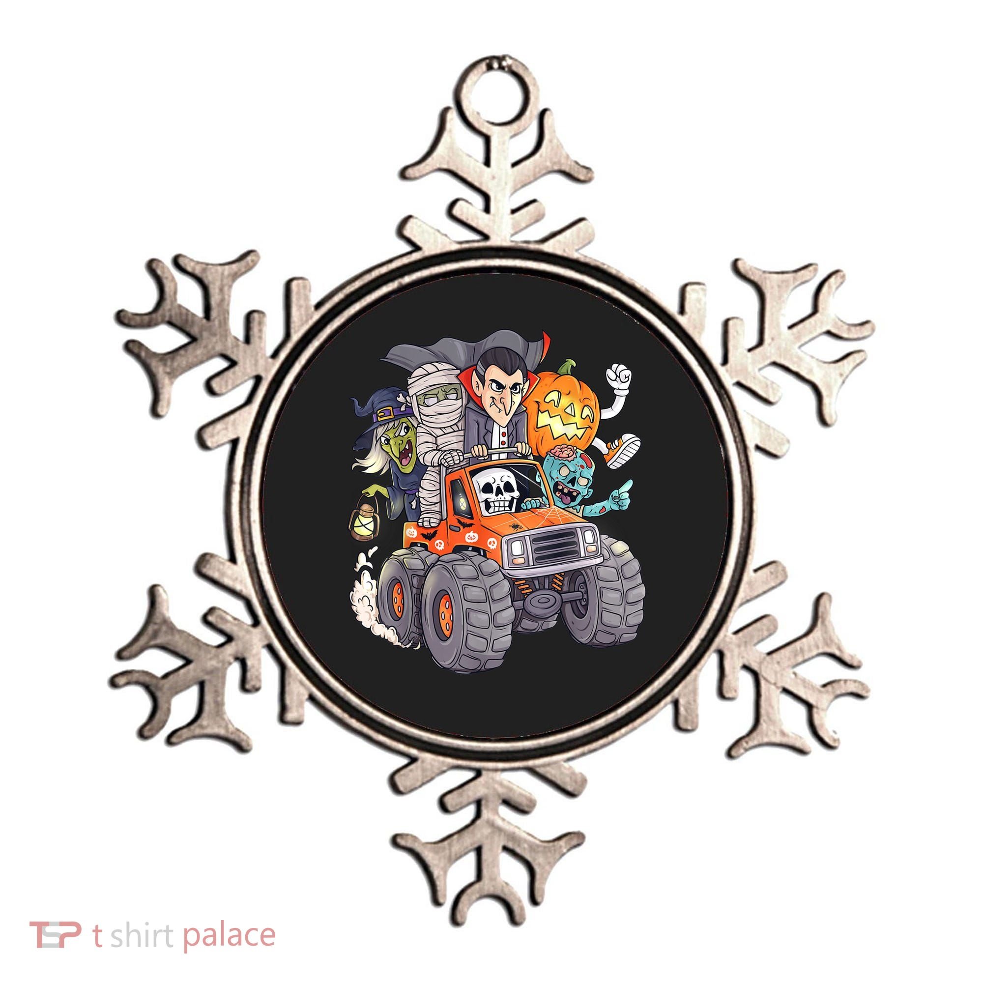 Halloween Skeleton Zombie Monster Truck Vampire Boys Ornament