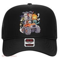 Halloween Skeleton Zombie Monster Truck Vampire Boys Hat thumb 0