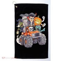 Halloween Skeleton Zombie Monster Truck Vampire Boys Golf Towel thumb 0