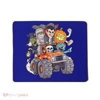 Halloween Skeleton Zombie Monster Truck Vampire Boys Mousepad thumb 0