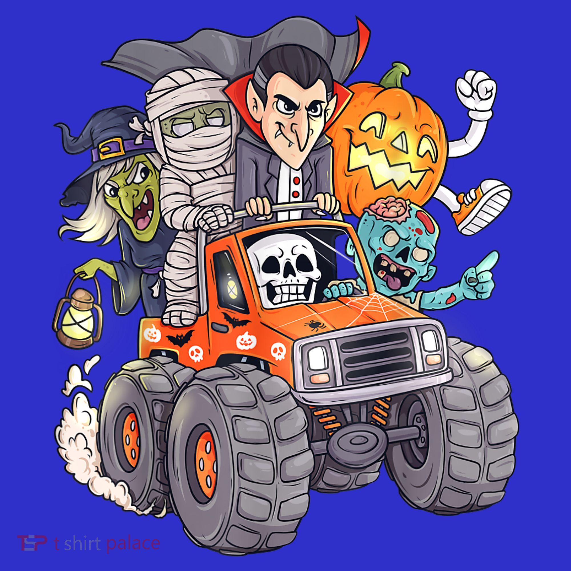 Halloween Skeleton Zombie Monster Truck Vampire Boys Toddler Sweatshirt