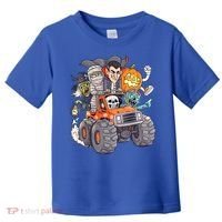 Halloween Skeleton Zombie Monster Truck Vampire Boys Toddler T-Shirt thumb 0