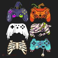 Halloween Skeleton Zombie Gaming Controllers Mummy Women's Sweatshirt thumb 2