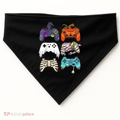 Halloween Skeleton Zombie Gaming Controllers Mummy USA-Made Doggie Bandana
