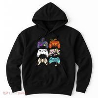 Halloween Skeleton Zombie Gaming Controllers Mummy Hoodie thumb 0