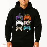 Halloween Skeleton Zombie Gaming Controllers Mummy Hoodie thumb 2