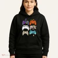 Halloween Skeleton Zombie Gaming Controllers Mummy Hoodie thumb 5