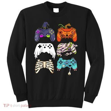 Halloween Skeleton Zombie Gaming Controllers Mummy Sweatshirt