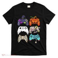 Halloween Skeleton Zombie Gaming Controllers Mummy T-Shirt thumb 0