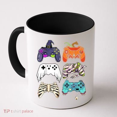 Halloween Skeleton Zombie Gaming Controllers Mummy Coffee Mug