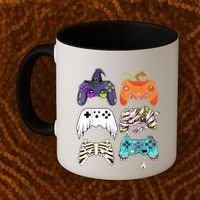 Halloween Skeleton Zombie Gaming Controllers Mummy Coffee Mug thumb 2