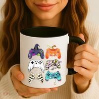 Halloween Skeleton Zombie Gaming Controllers Mummy Coffee Mug thumb 3