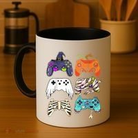 Halloween Skeleton Zombie Gaming Controllers Mummy Coffee Mug thumb 4