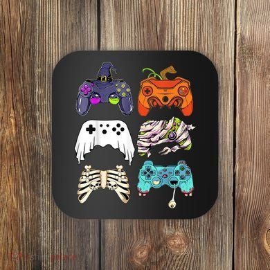 Halloween Skeleton Zombie Gaming Controllers Mummy Coaster