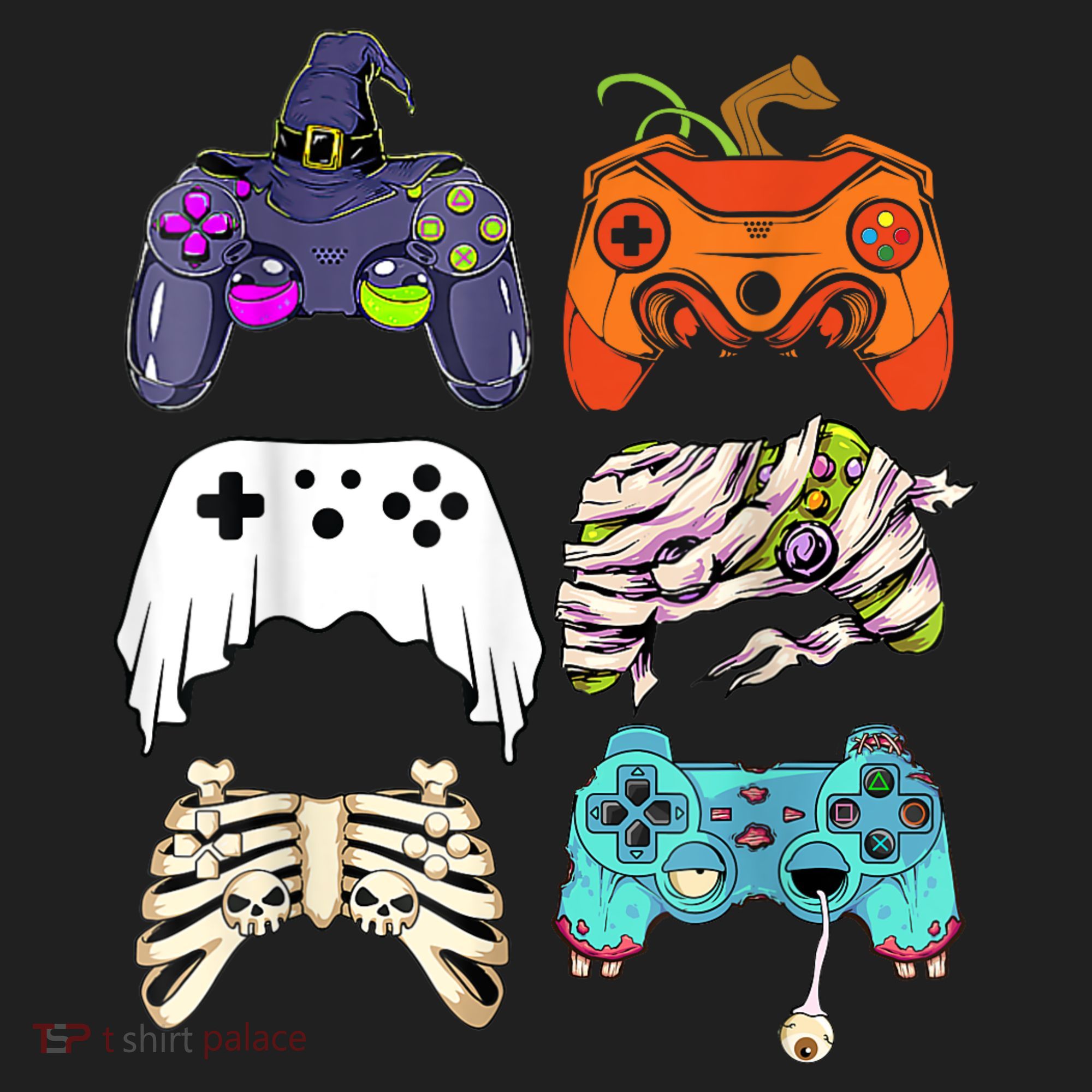 Halloween Skeleton Zombie Gaming Controllers Mummy Tumbler
