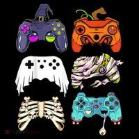 Halloween Skeleton Zombie Gaming Controllers Mummy Tank Top thumb 6