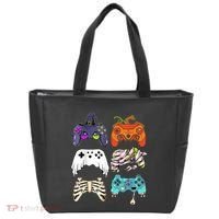 Halloween Skeleton Zombie Gaming Controllers Mummy Tote Bag thumb 0