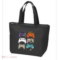 Halloween Skeleton Zombie Gaming Controllers Mummy Tote Bag thumb 3