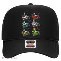 Halloween Skeleton Zombie Riding Monster Truck Vampire Hat thumb 0
