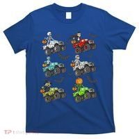 Halloween Skeleton Zombie Riding Monster Truck Vampire T-Shirt thumb 0