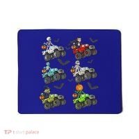 Halloween Skeleton Zombie Riding Monster Truck Vampire Mousepad thumb 0