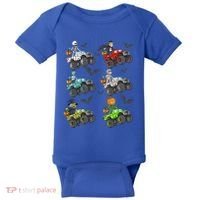 Halloween Skeleton Zombie Riding Monster Truck Vampire Baby Bodysuit thumb 0