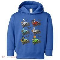 Halloween Skeleton Zombie Riding Monster Truck Vampire Toddler Hoodie thumb 0