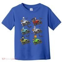 Halloween Skeleton Zombie Riding Monster Truck Vampire Toddler T-Shirt thumb 0