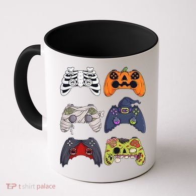 Halloween Skeleton Zombie Gaming Controllers Mummy Coffee Mug