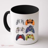 Halloween Skeleton Zombie Gaming Controllers Mummy Coffee Mug thumb 0