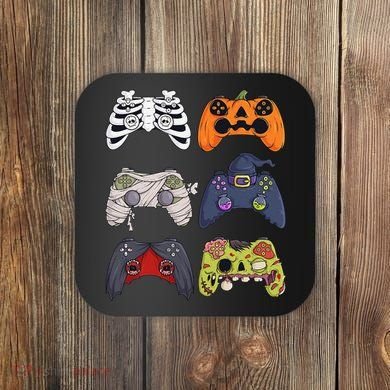 Halloween Skeleton Zombie Gaming Controllers Mummy Coaster