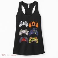 Halloween Skeleton Zombie Gaming Controllers Mummy Women's Tank Top thumb 0