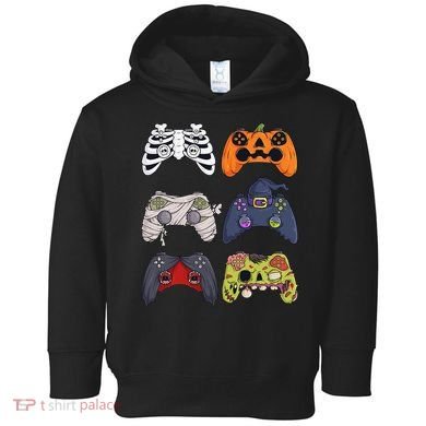 Halloween Skeleton Zombie Gaming Controllers Mummy Toddler Hoodie