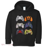 Halloween Skeleton Zombie Gaming Controllers Mummy Toddler Hoodie thumb 0