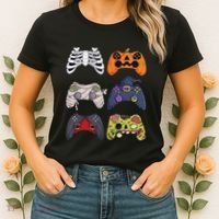 Halloween Skeleton Zombie Gaming Controllers Mummy Women's T-Shirt thumb 2