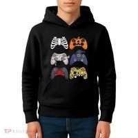 Halloween Skeleton Zombie Gaming Controllers Mummy Kids Hoodie thumb 4