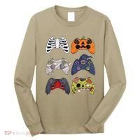 Halloween Skeleton Zombie Gaming Controllers Mummy Long Sleeve Shirt thumb 0