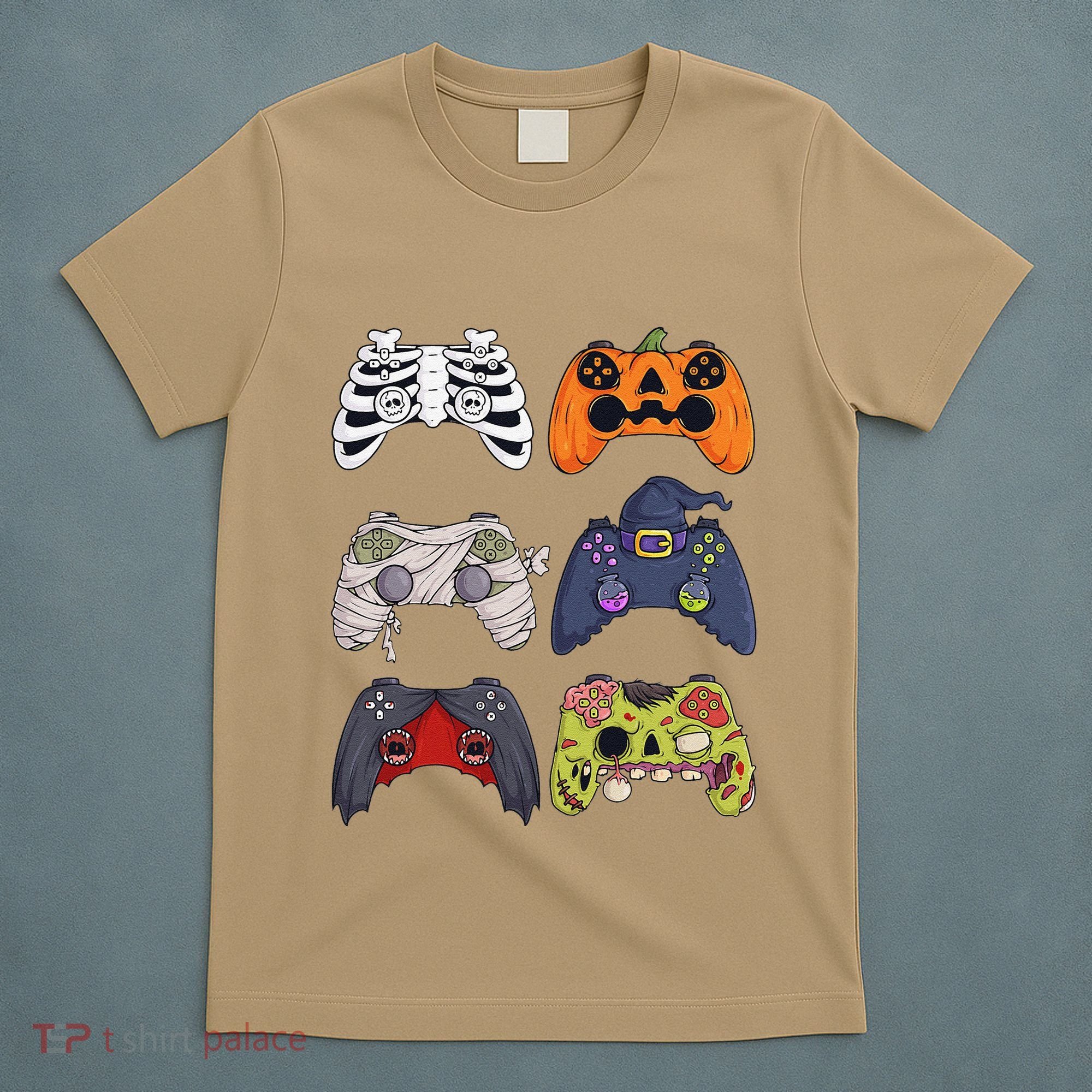 Halloween Skeleton Zombie Gaming Controllers Mummy T-Shirt