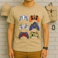 Halloween Skeleton Zombie Gaming Controllers Mummy T-Shirt thumb 6