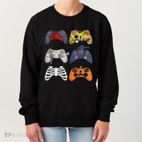 Halloween Skeleton Zombie Gaming Controllers Mummy Women's Sweatshirt thumb 0