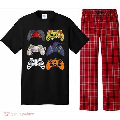 Halloween Skeleton Zombie Gaming Controllers Mummy Pajama Set