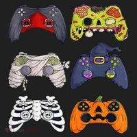 Halloween Skeleton Zombie Gaming Controllers Mummy Hat thumb 2