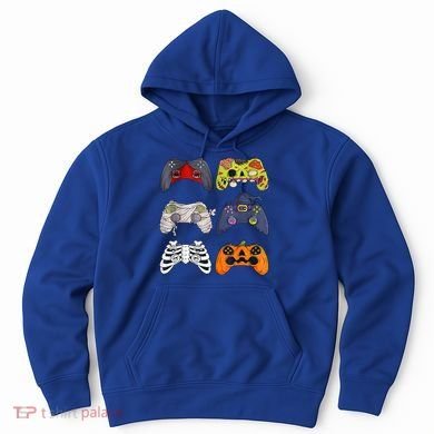 Halloween Skeleton Zombie Gaming Controllers Mummy Hoodie