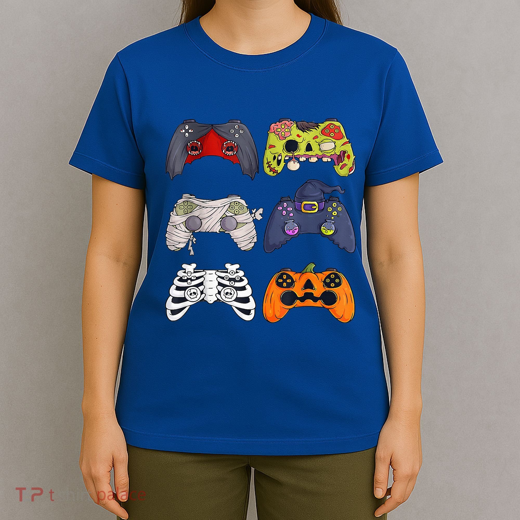 Halloween Skeleton Zombie Gaming Controllers Mummy T-Shirt